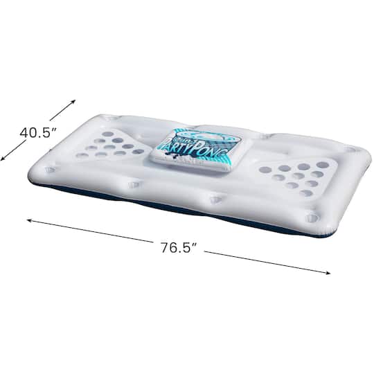 76.5" Floating Swimming Pool Pong Game with Built In Cooler
